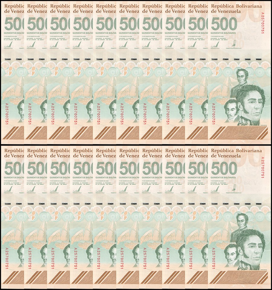 VENEZUELA 500 DIGITALES qty. 20 2023/2024 unc 10 billion bolivars USA SELLER