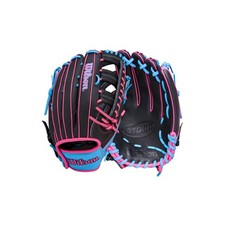 Wilson 2026 A1000 Baseball Gloves Black/Cool Blue/Flamingo Pink Left Hand Throw