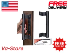 Aluminum Sliding Glass Door Handle 8 Inch Black Pull