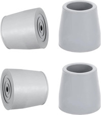 4 Pack 1 Inch Replacement Rubber Cane Tips for Canes Crutch Walking Sticks and W