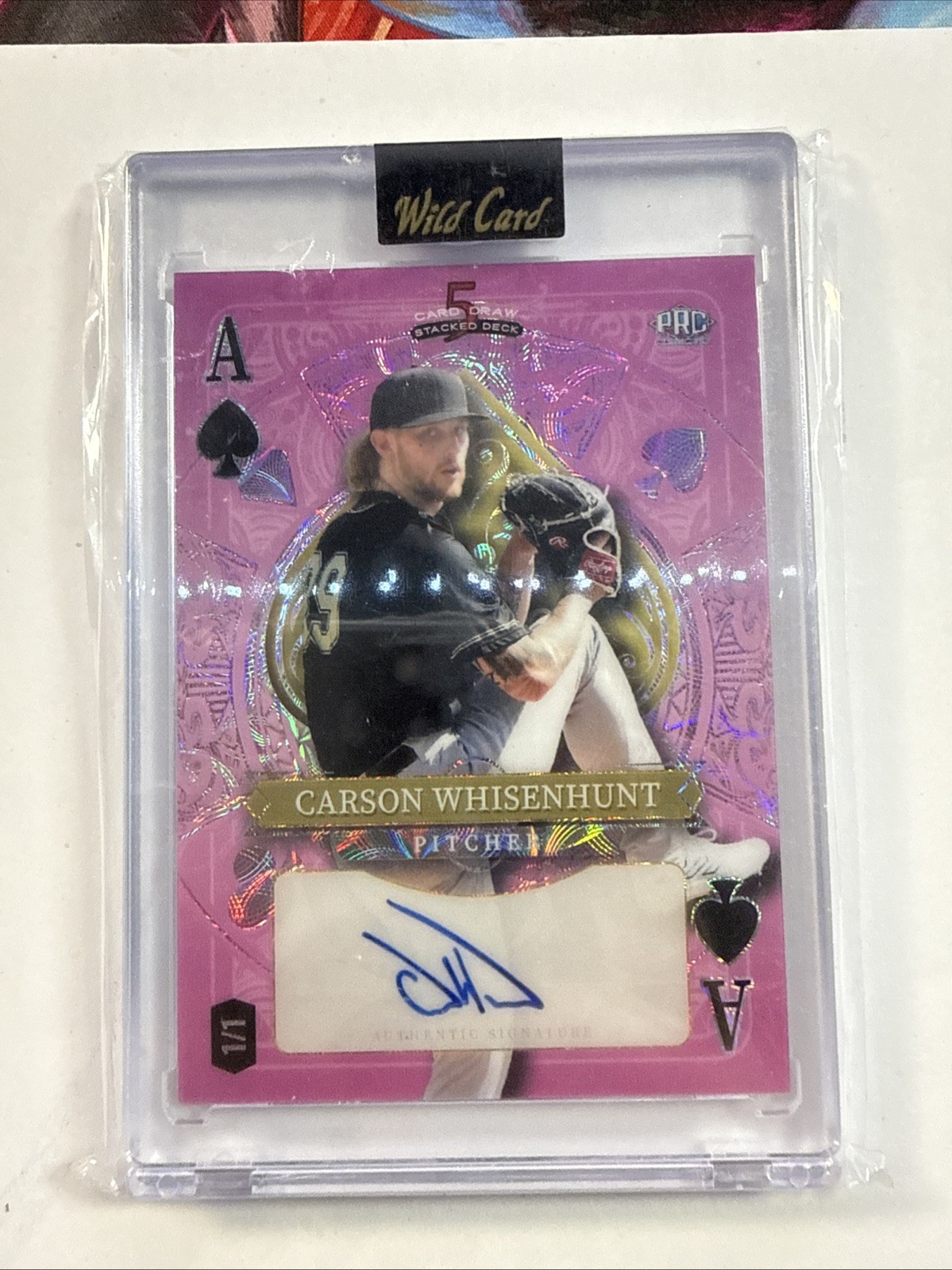 2024 Leaf Trinity Carson Whisenhunt /1 SDHS-CWA AUTO