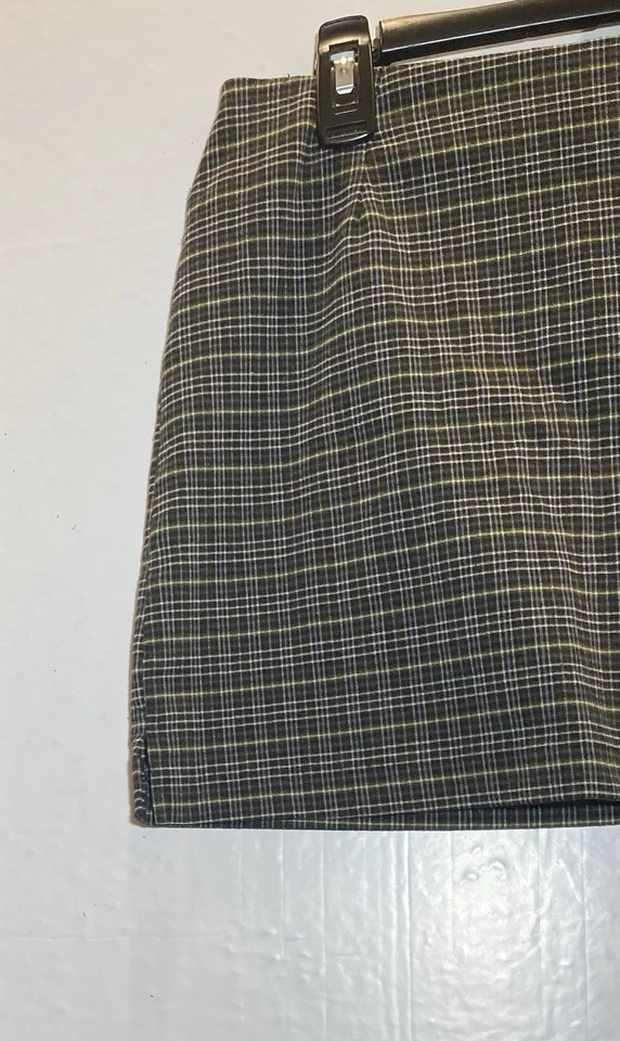 Minifalda vintage a cuadros tentada Y2K juniors talla 9 elástica preppy centro comercial grunge Foto 4 de 4