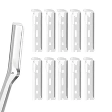 10PCS Replacement Blades Compatible with Tweezerman Stainless Steel Facial... 