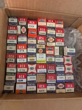 Lot X 60 Vintage Miniature Electron Radio Vacuum Tubes RCA Delco GE Tung Sol NOS
