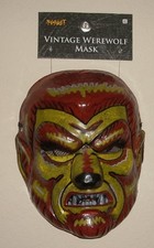 NEW VINTAGE Werewolf PLASTIC HALF MASK CLASSIC STYLE HALLOWEEN SPIRIT MONSTER
