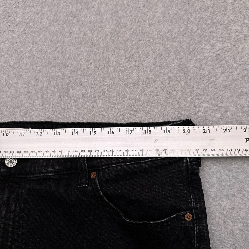 Abercrombie & Fitch Curve Love Bootcut Mid-Rise Jeans 34 LONG (40x34) Black EUC - Image 4 of 4