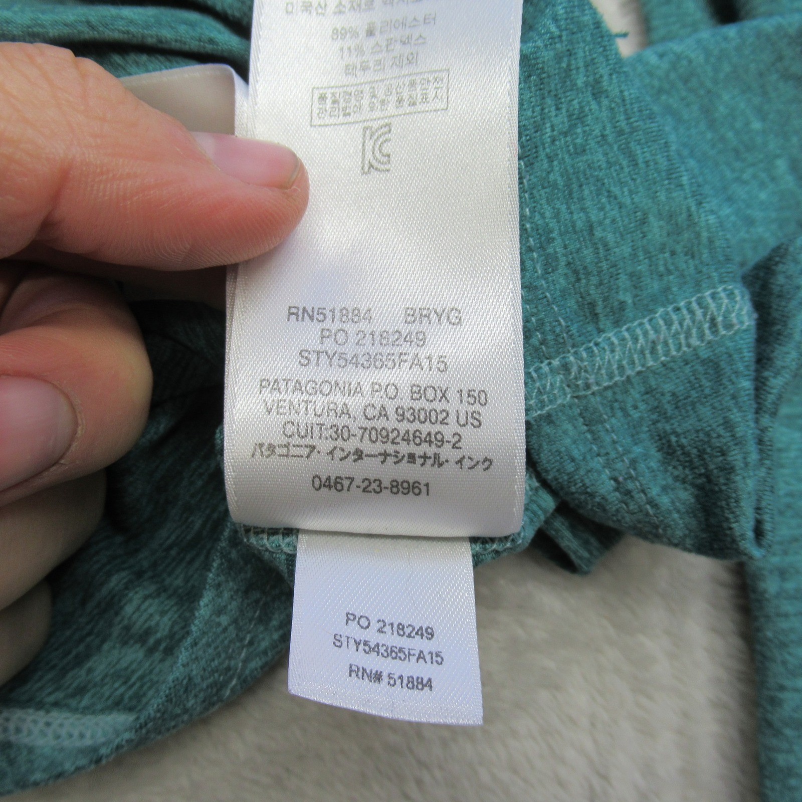 Patagonia Shirt Womens Large Green Capilene Midweight Baselayer Long Sleeve WARM thumbnail 5