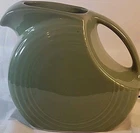 Large 7.25” Disc Pitcher Fiesta Retired Sage Green Pitcher 67 ounces Rare HTF