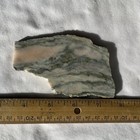 PINK MARBLE IN SERPENTINE SLAB ~ 90 grs / rough agate jasper mineral rock cab — photo 7