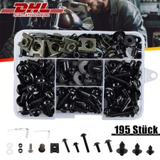 195Stk Motorrad Verkleidungsschrauben Schraubenset f&uuml;r Honda Yamaha Kawasaki BMW