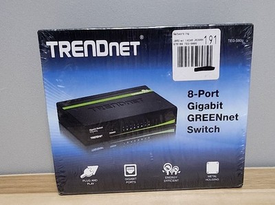 Trendnet 8-Port Gigabit Greennet Switch TEG-S80g