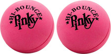 Hi-Bounce Pinky Ball 2 Pack . Rubber Bouncy Balls for Kids. Small Pink Stress R