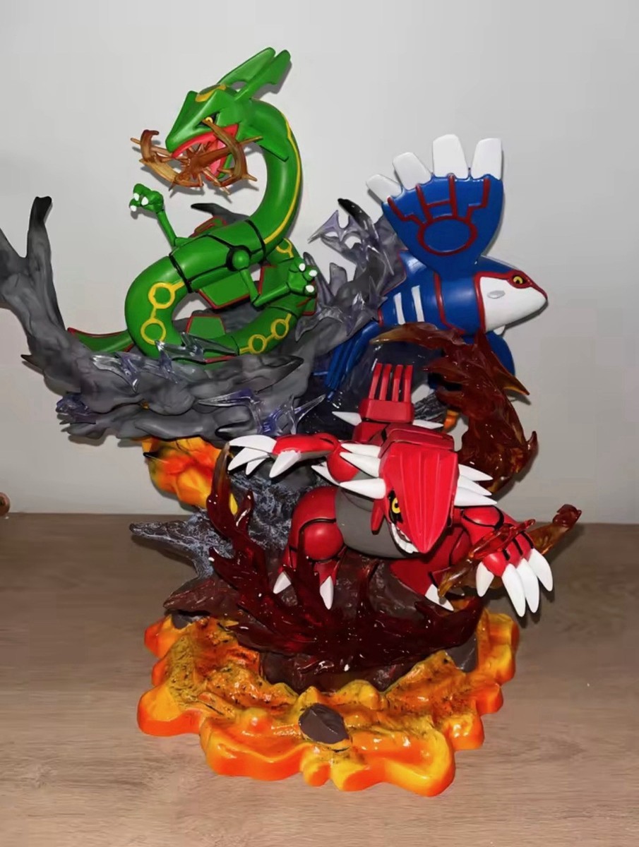Pokemon Kyogre Groudon Rayquaza Figure Statue Collectible 14