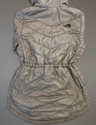 The North Face Women's Size Small Tamburello Parka Grey Hooded Insulated Jacket - Picture 9 of 12