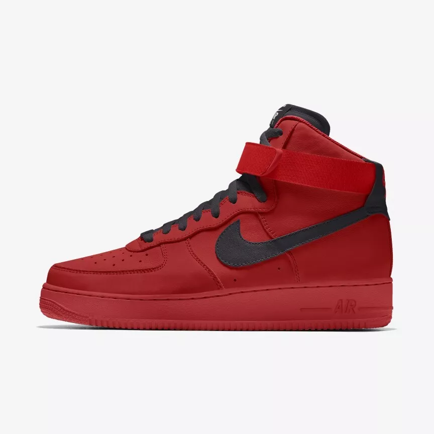 Nike Air Force 1 High - White - Black - Sport Red