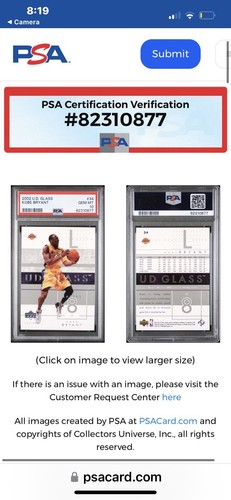 Kobe Bryant LA Lakers Autographed Framed Reebok Jersey PSA COA & Beckett Letter - Picture 14 of 16