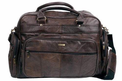 für mit Leder Reisetasche aus Rundhalsausführung Große Unisex über Nacht den echtem Flug XZ6nO0