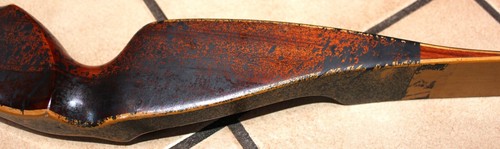 Herters Perfection 62 RH Recurve Bow - 40# Draw 28" Pull - Vintage - DAMAGED - Picture 8 of 14