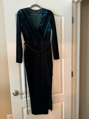 slim fit dress slacks Multi Sequin & Velvet Bardot Midi Dress - Olive Green