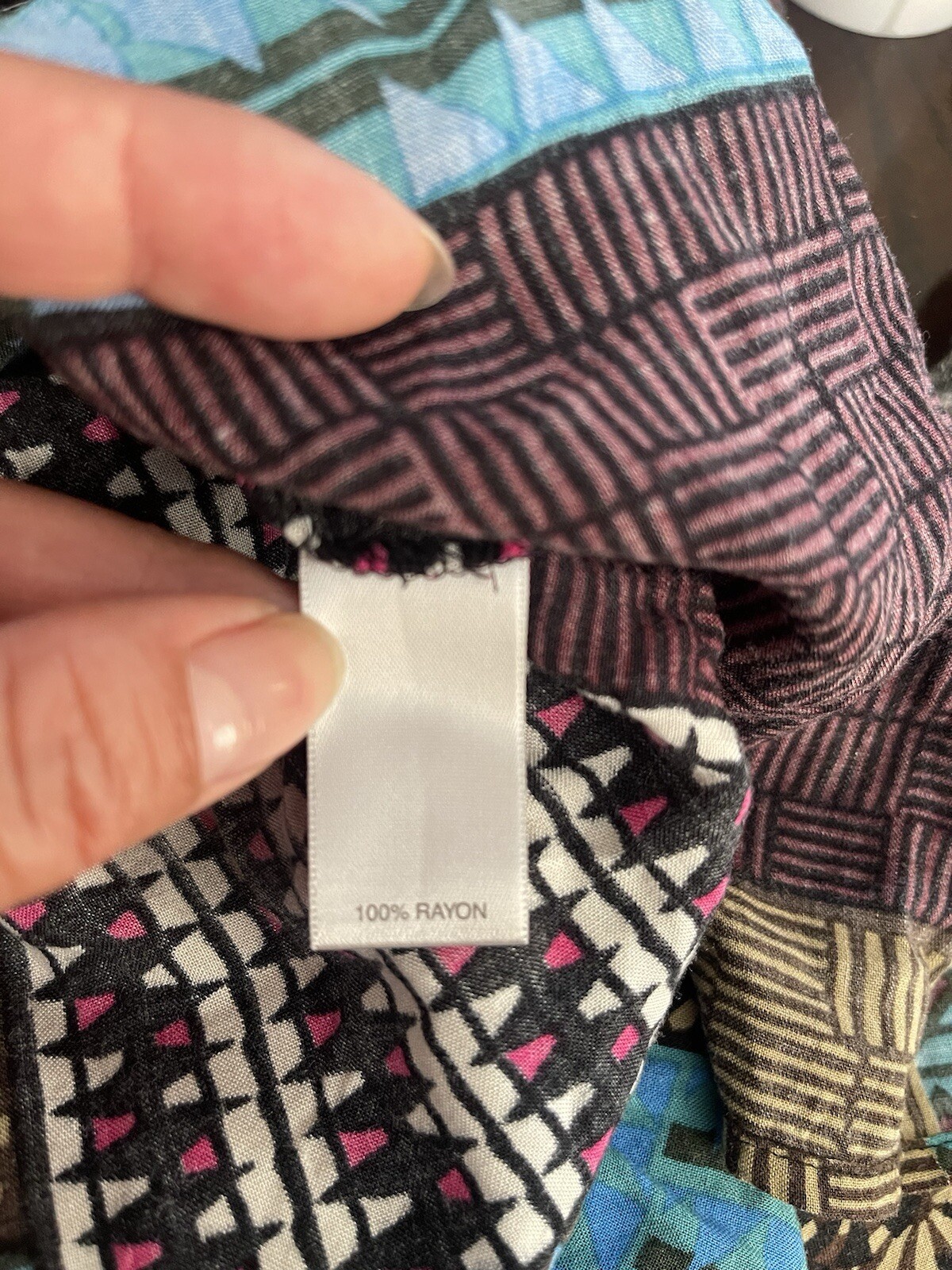 Avenue beautiful patchwork style pattern tank top… - image 5