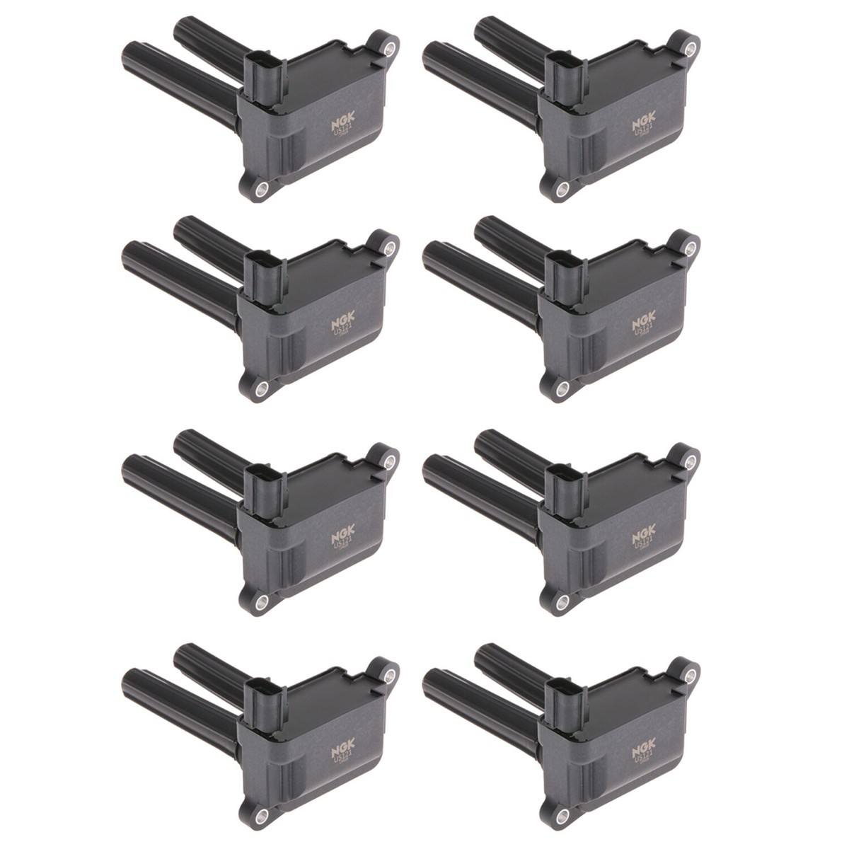 NGK Distributorless Set of 8 Ignition Coils on Plug For
