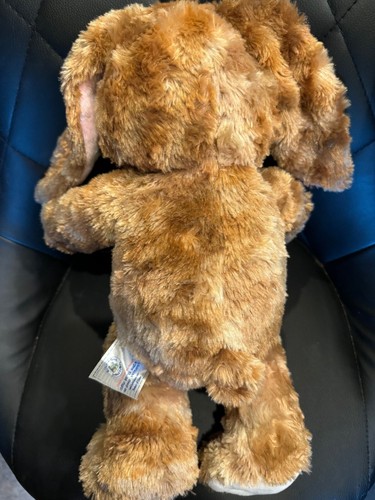 Build a Bear Canela Remolino Marrón/Blanco Conejito 17" Felpa Pestañas Rosa Nariz Orejas - Imagen 2 de 3