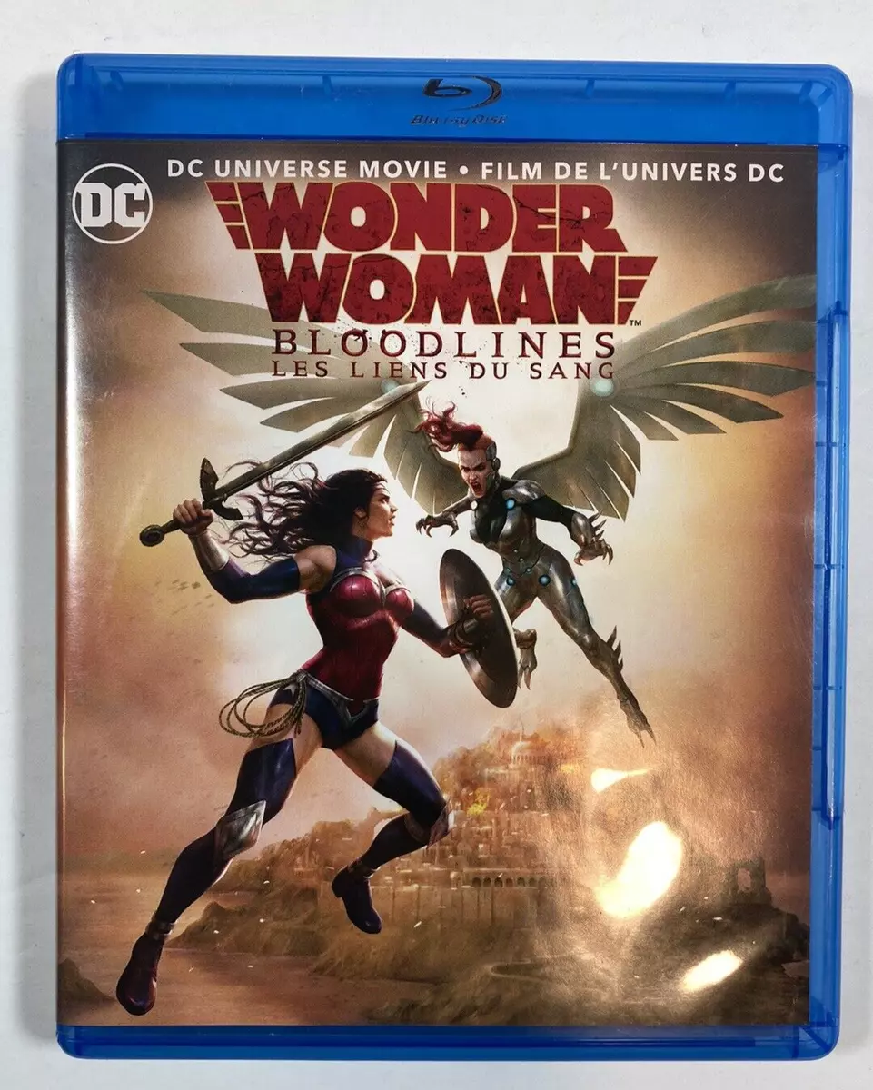 WONDER WOMAN BLOODLINES ***BLU-RAY+DVD (NO DIGITAL) ****DISCS ARE NEW