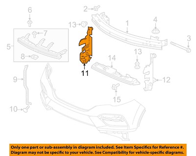 HONDA OEM 16-18 Pilot Front Bumper Bumper Components-Air Guide 74116TG7A00