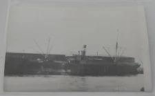 Steamship Steamer JUSTIN real photo postcard RPPC