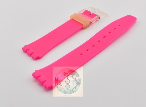 Orologio Cinturino Compatibile con Swatch Vari Colori Plastica 17mm Orologeria - Foto 6 di 43