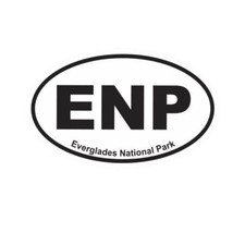 Adesivo decalcomania ovale parco nazionale Everglades