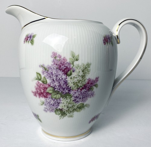 Vintage Schumann Arzberg Germany Lilac Time Large Pitcher Vase Porcelain Floral