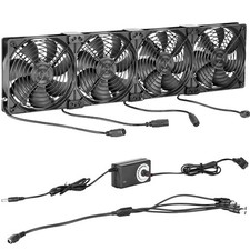 4 in 1 120mm 12cm Case Fan Speed Controller Adjustable,AC 115V 220V to DC 12V