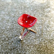 Sedia in miniatura scala 1/12 Mezzadro Red Reac Japan fuori produzione vintage