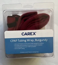 CAREX CPAP Tubing Wrap Burgundy 6' Fleece Tubing Wrap NEW