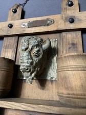 Antique Original Vintage RARE Buffalo Mount Buffalo, NY Match Safe Tobacciana