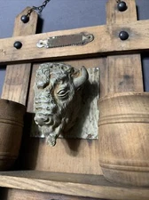 Antique Original Vintage RARE Buffalo Mount Buffalo, NY Match Safe Tobacciana