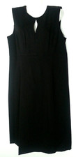 Anne Klein Black Sleeveless Dress 12 Medium M Little Black Dress NWT New