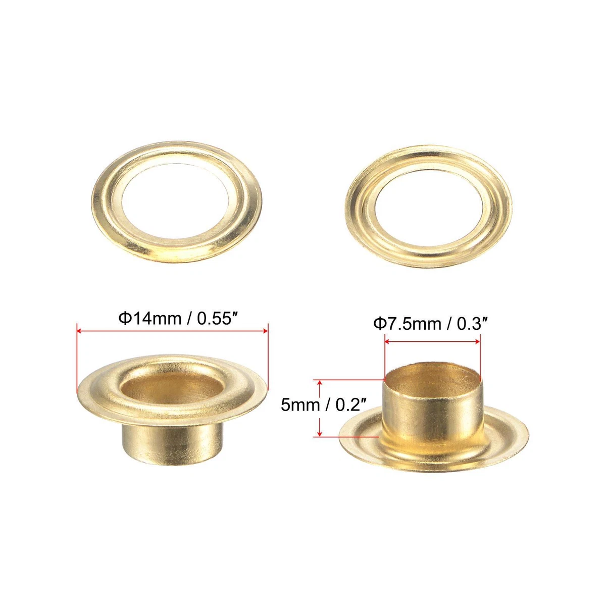 Copper on sale grommets eyelets