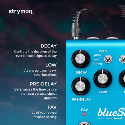 Strymon blueSky V2 Guitar Effects Pedal with Studio Quality Pl