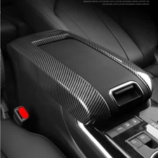 For Toyota Highlander 2020-2023 Carbon fiber Central armrest storage box Trim