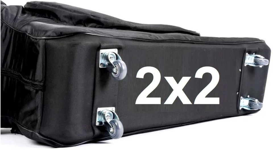 2X2 New Bicycle Bike Travel Bag Transport Case with wheels for TT and Road bikes - Image 4 of 4