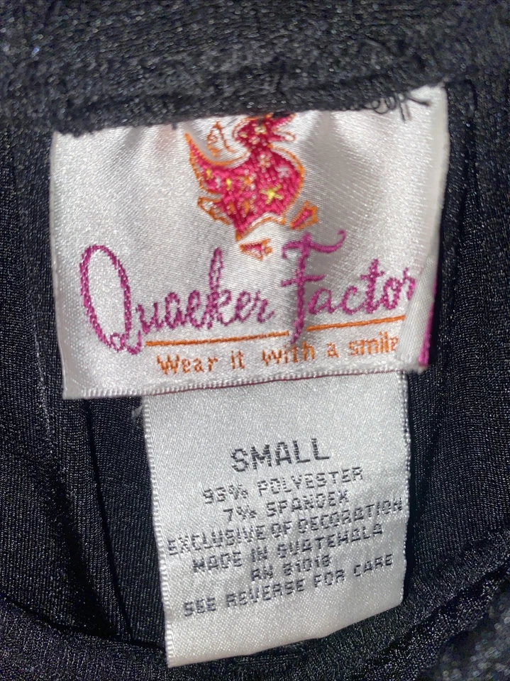Quacker Factory Black Travel Knit Slinky Pull-On Loose Elastic Waist Pants Small - Image 3 of 4
