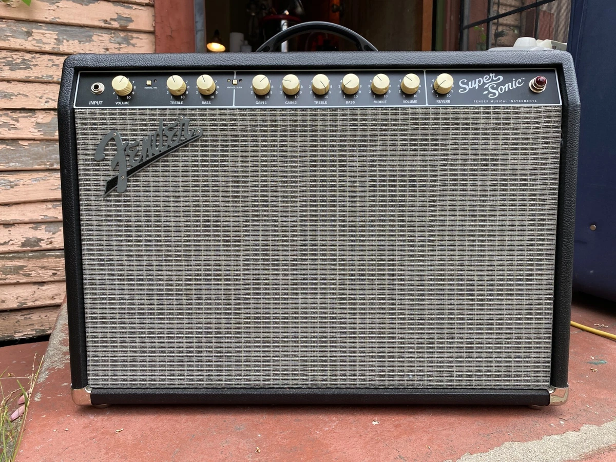 Used Fender Super Sonic 22 Combo Black 717669826826 eBay