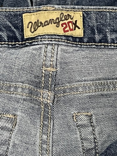 Wrangler 20x Jeans Boys Youth 16 Bootcut Blue Cowboy Adjustable Waist - Picture 7 of 16