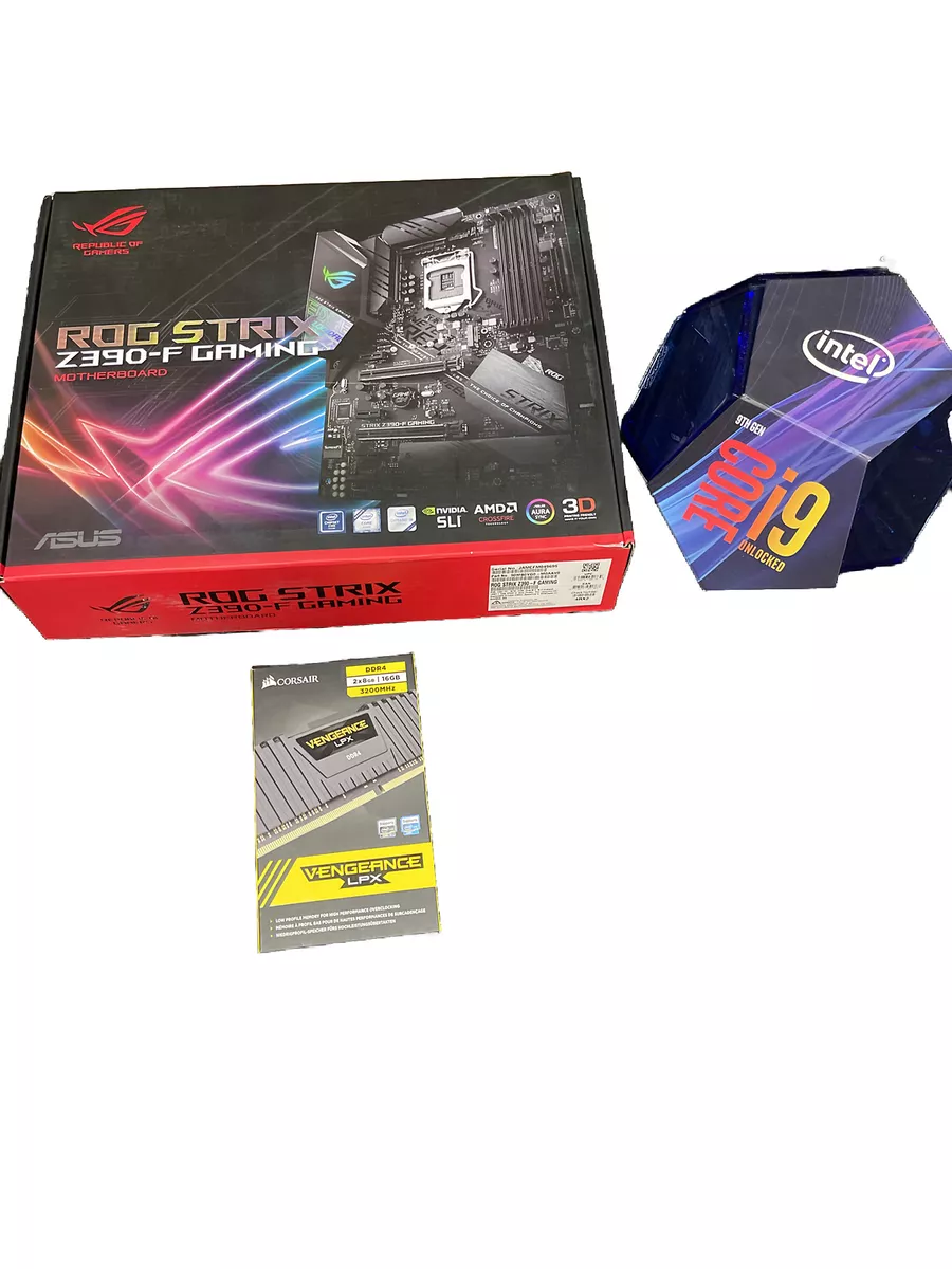 Intel Core I9 9900K + ASUS ROG Strix Z390-F Gaming + 16 GB Ram