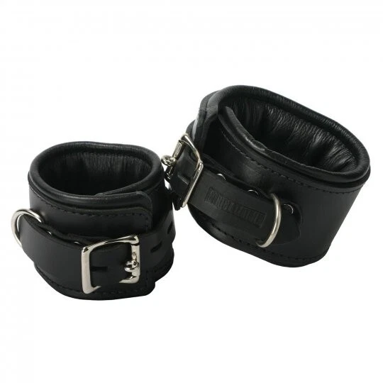 Strict Leather Padded Premium Locking Wrist Restraints Cuffs Wrists Sub Dom Sexy - Image 2 of 4