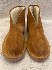Men’s Suede Slippers Boots With Sheepskin Wool Lining