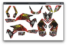 Fits Suzuki LTR450R GRAPHIC KIT STIKERS DECAL kit LTR 450r all years racing