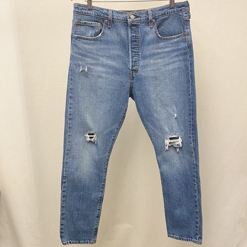 Levi’s 501 Sz 16/17 (33) Skinny Jeans High Rise Button Fly Stretch 29502-0147 - Picture 13 of 15